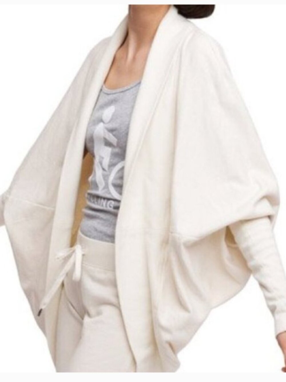 Norma Kamali Sweatshirt Sweater Caccoon Batwing off white
